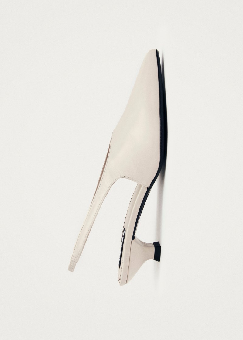 Women's Eros Cream Leather Pumps