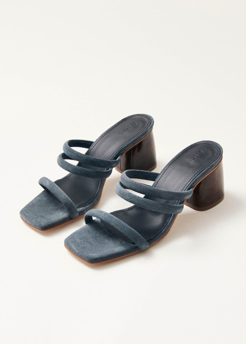 Women's Indiana Grey Leather Sandals