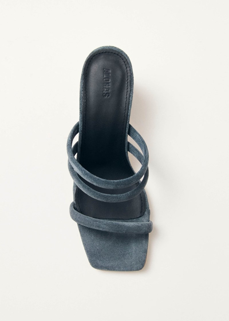 Women's Indiana Grey Leather Sandals