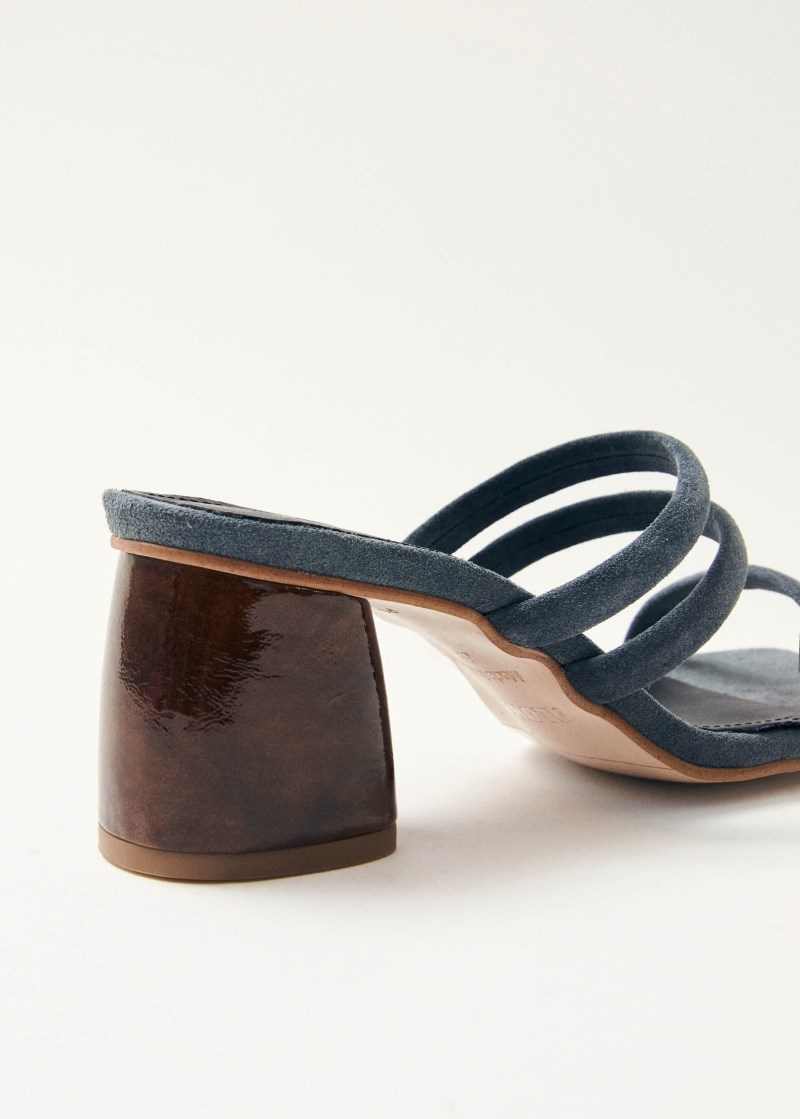 Women's Indiana Grey Leather Sandals