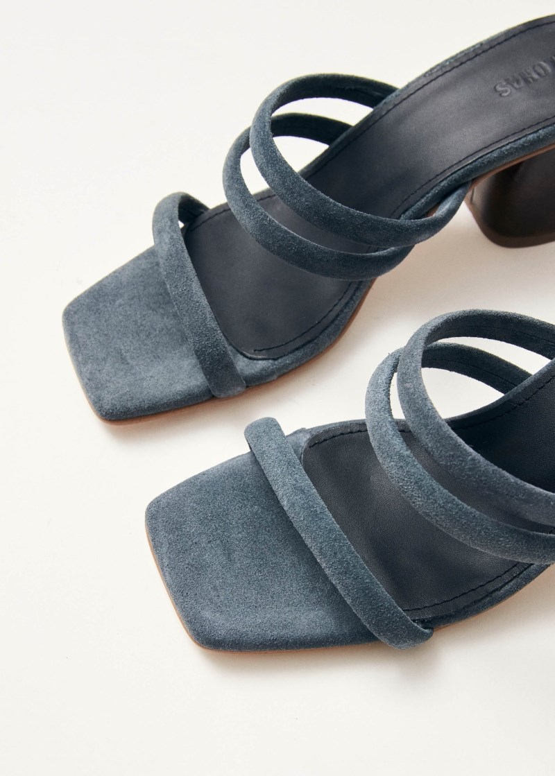 Women's Indiana Grey Leather Sandals