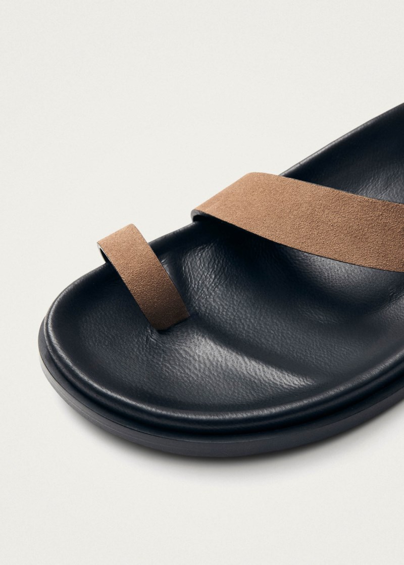 Women's Siren Suede Tan Leather Sandals