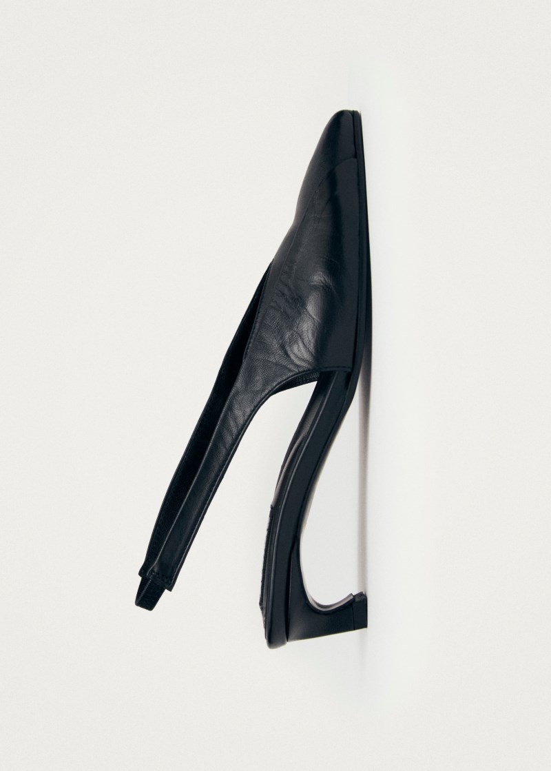 Women's Evadne Black Leather Pumps