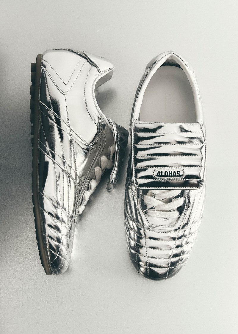 Women's Tb.99 Silver Leather Sneakers