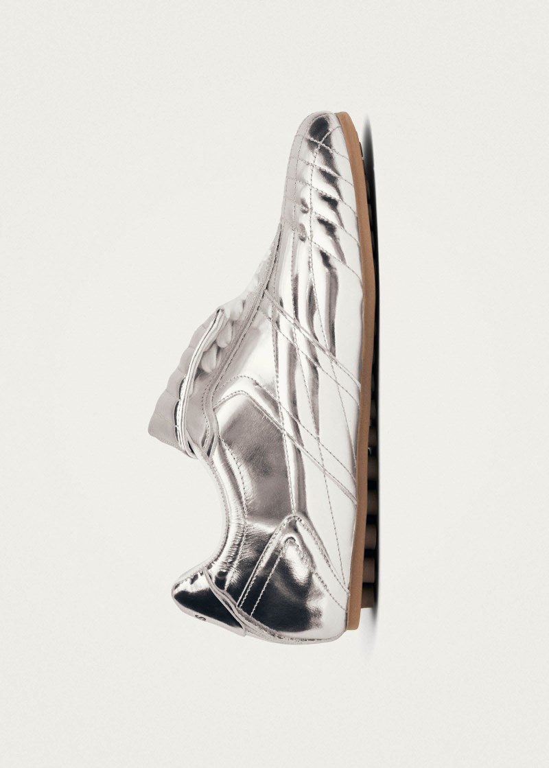 Women's Tb.99 Silver Leather Sneakers
