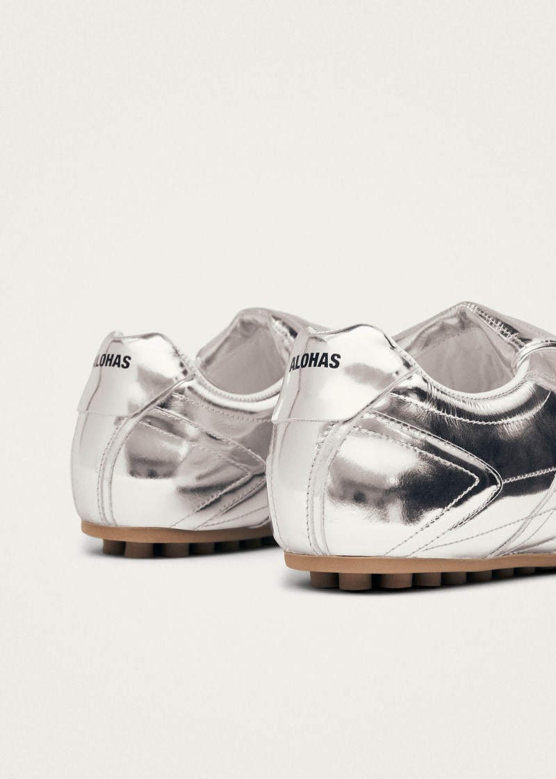 Women's Tb.99 Silver Leather Sneakers