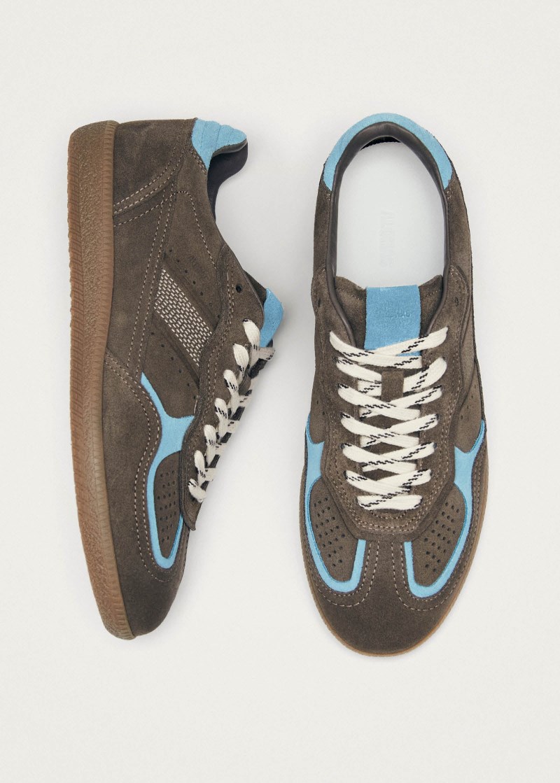 Women's Tb.490 Rife Taupe Cornflower Blue Leather Sneakers