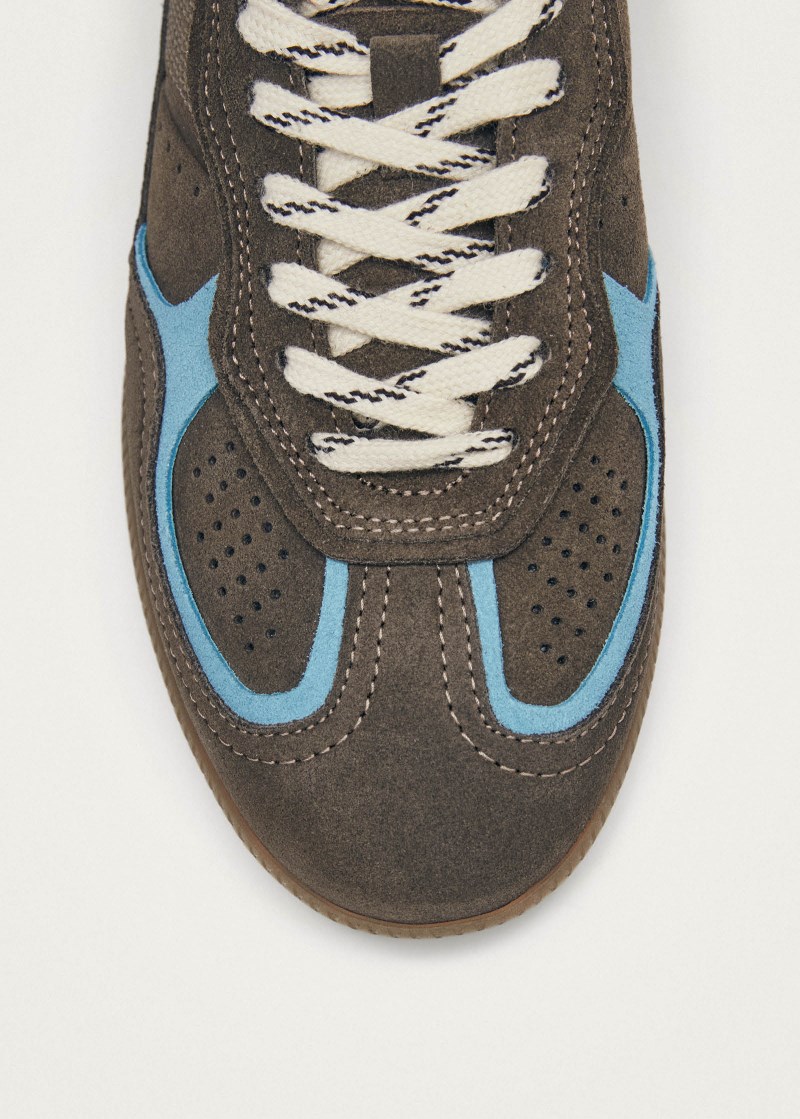 Women's Tb.490 Rife Taupe Cornflower Blue Leather Sneakers