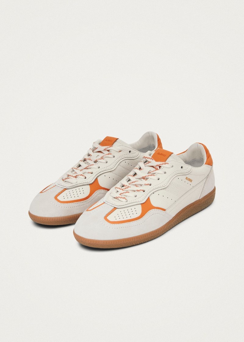 Women's Tb.490 Rife Grain White Orange Leather Sneakers