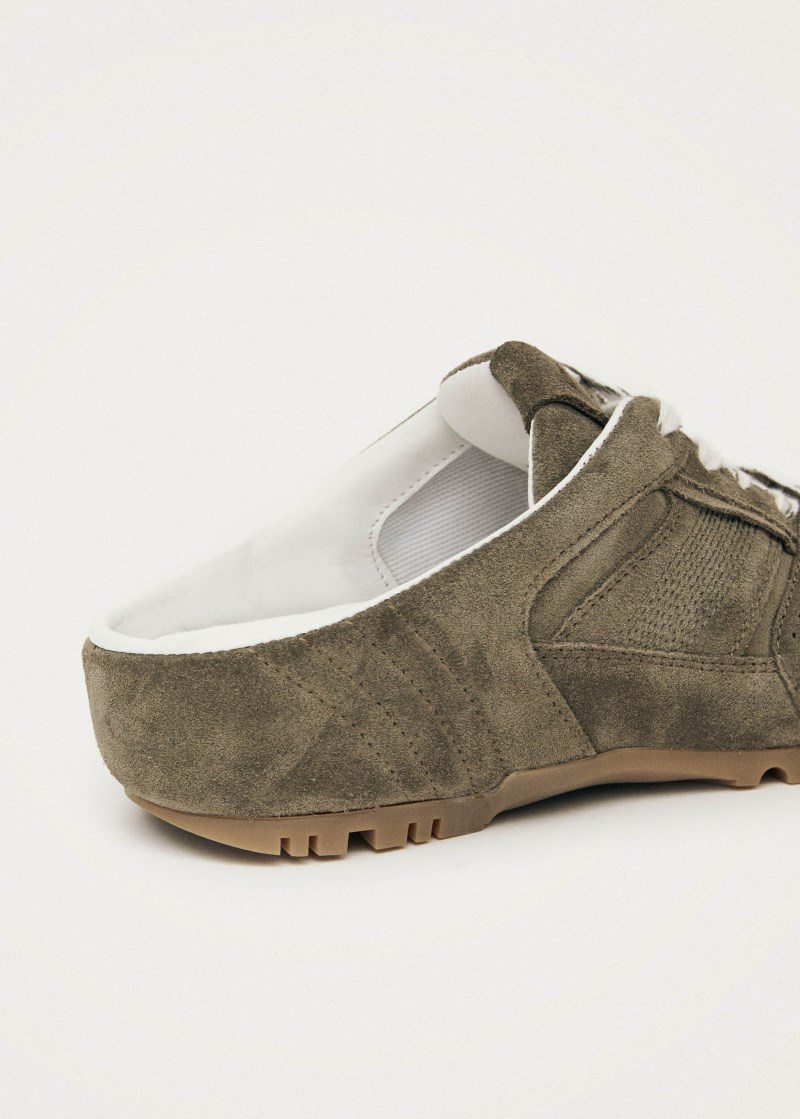 Women's Tb.56 Mule Khaki Leather Sneakers