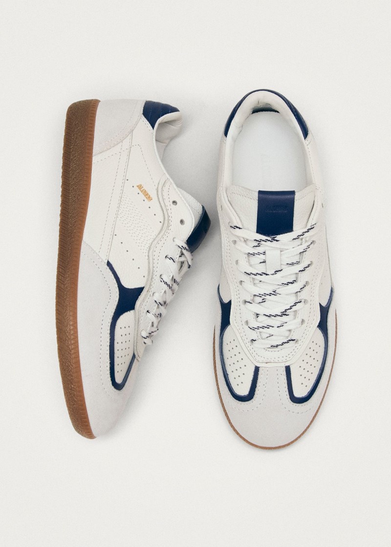 Women's Tb.490 Rife Grain White Navy Leather Sneakers