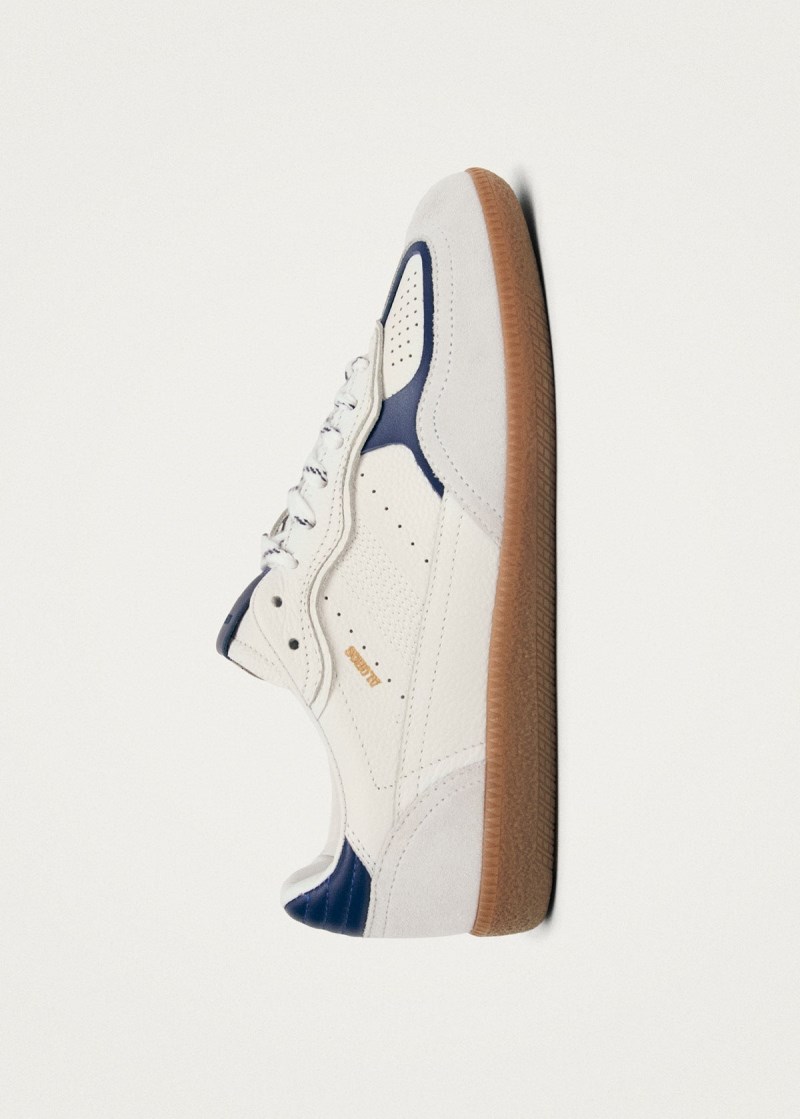 Women's Tb.490 Rife Grain White Navy Leather Sneakers