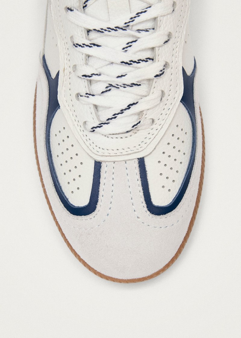 Women's Tb.490 Rife Grain White Navy Leather Sneakers