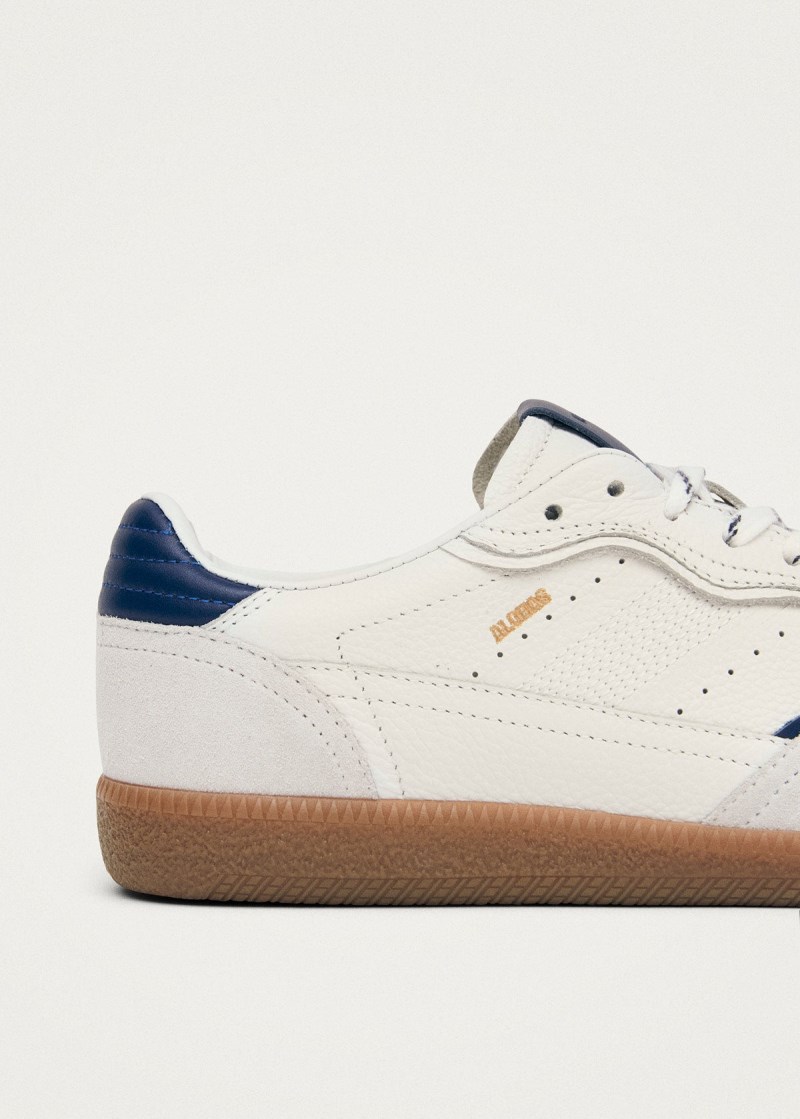 Women's Tb.490 Rife Grain White Navy Leather Sneakers