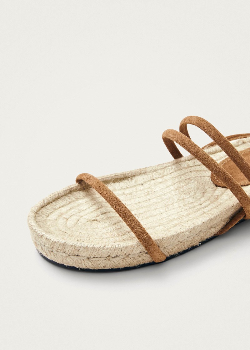 Women's Rayna Suede Tan Leather Sandals
