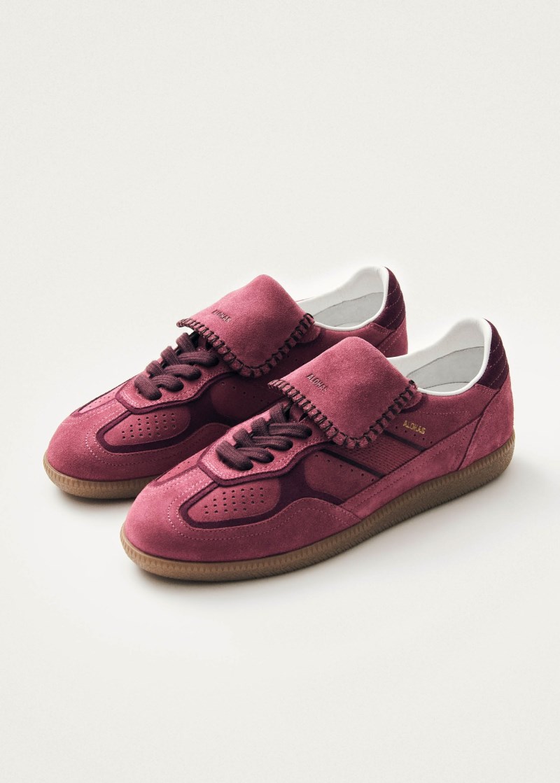 Women's Tb.490 Club Suede Raspberry Leather Sneakers