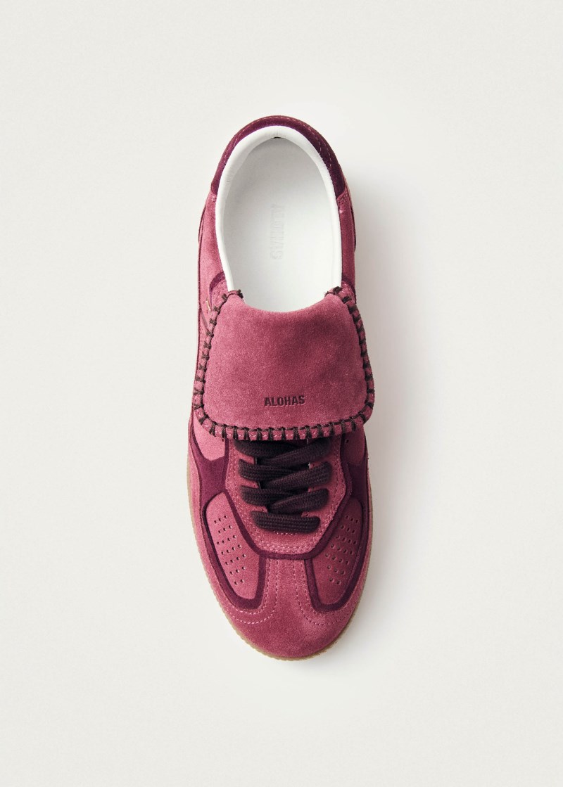 Women's Tb.490 Club Suede Raspberry Leather Sneakers