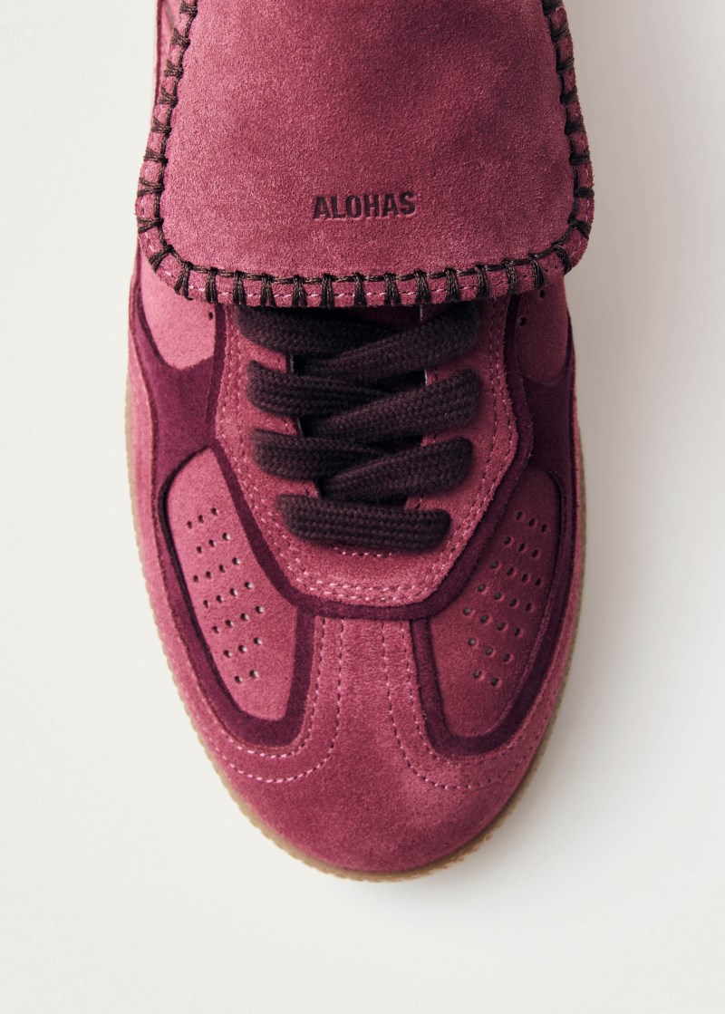 Women's Tb.490 Club Suede Raspberry Leather Sneakers