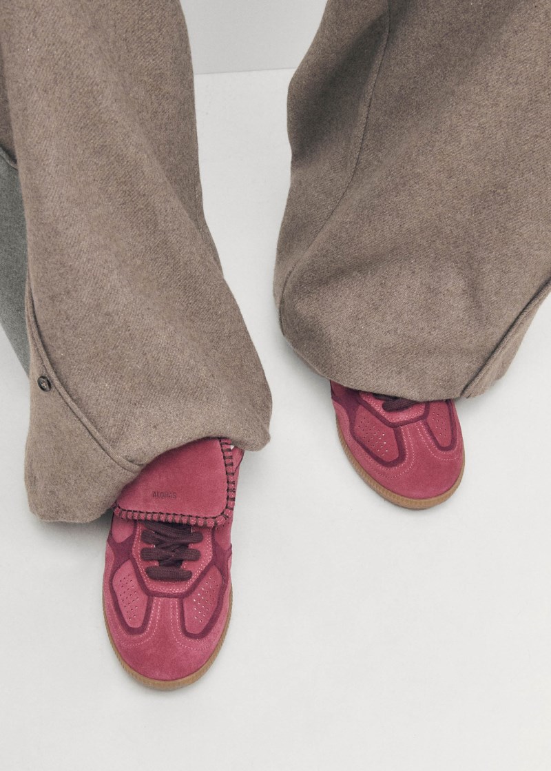 Women's Tb.490 Club Suede Raspberry Leather Sneakers