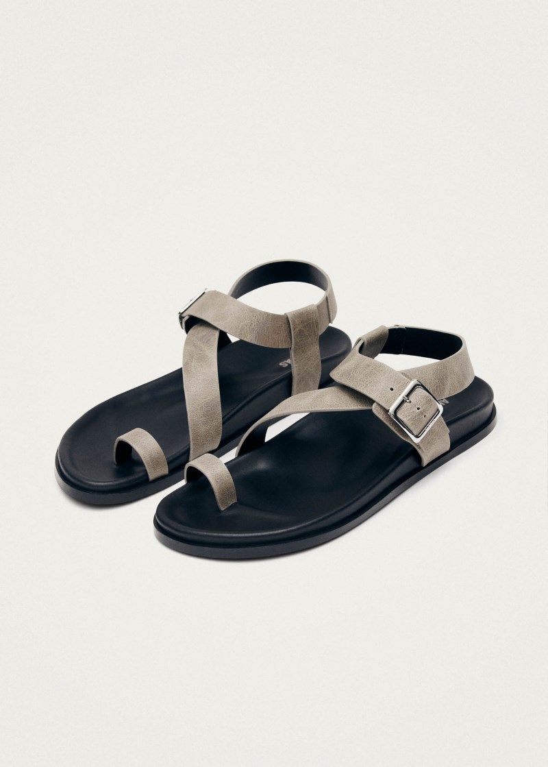 Women's Siren Vintage Grey Leather Sandals