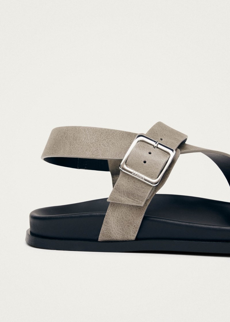 Women's Siren Vintage Grey Leather Sandals