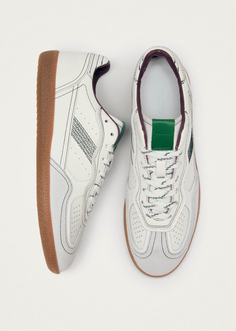 Men's Tb.490 White Purple Green Leather Sneakers