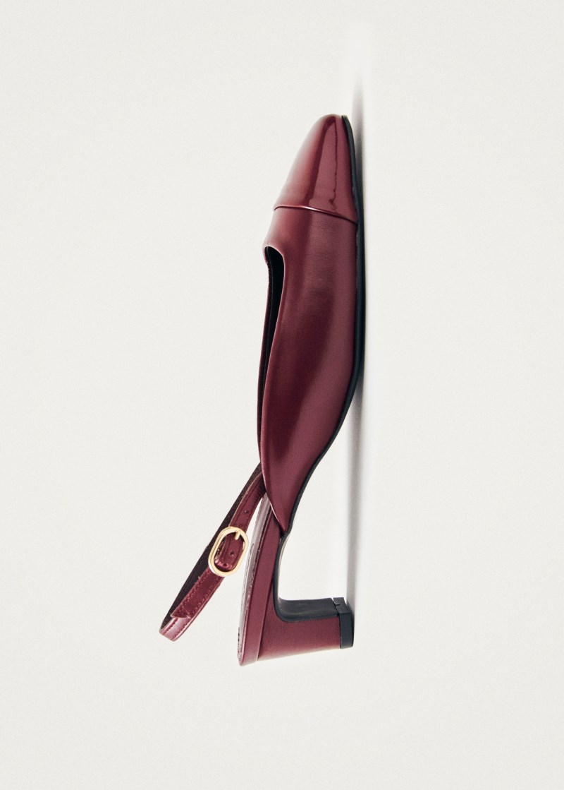 Women's Lindy Bliss Burgundy Leather Pumps