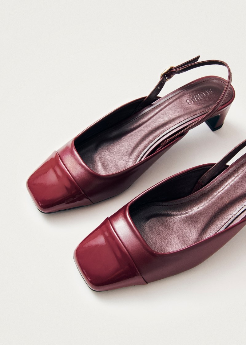 Women's Lindy Bliss Burgundy Leather Pumps