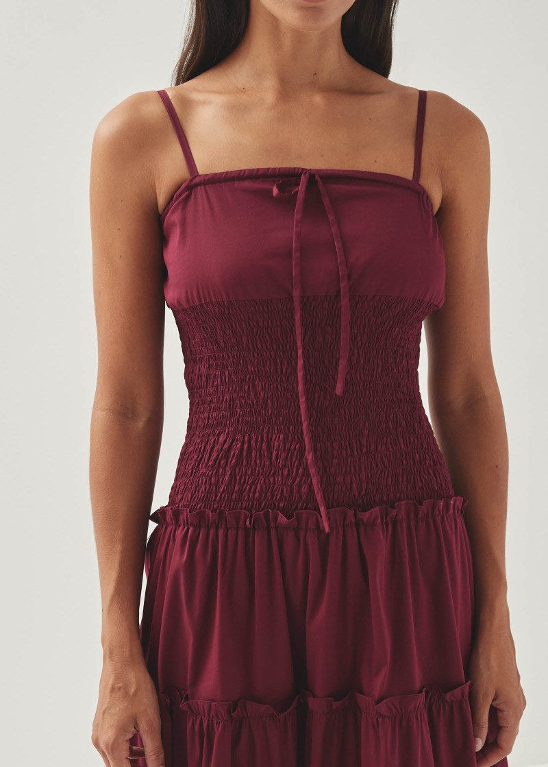 Women's Masami Burgundy Dress