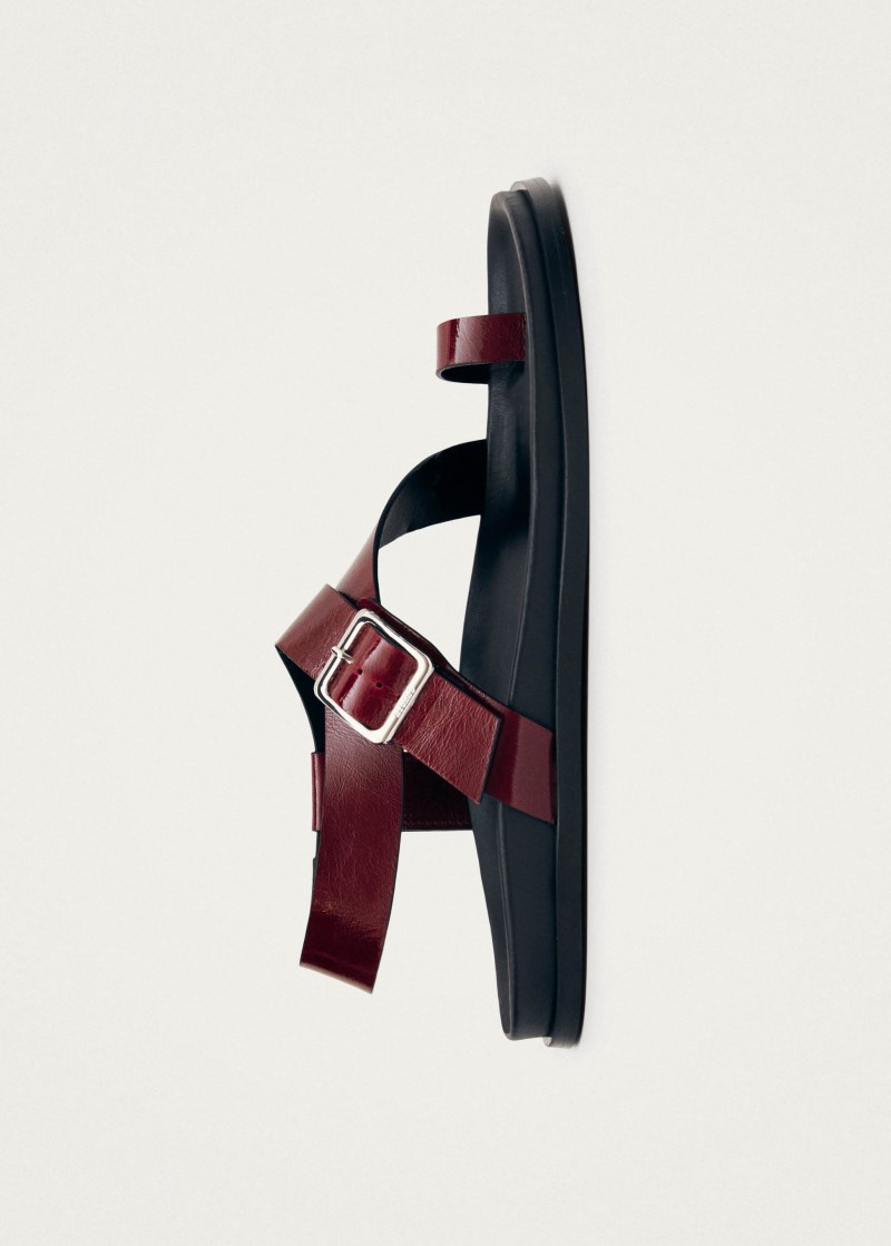 Women's Siren Onix Burgundy Leather Sandals