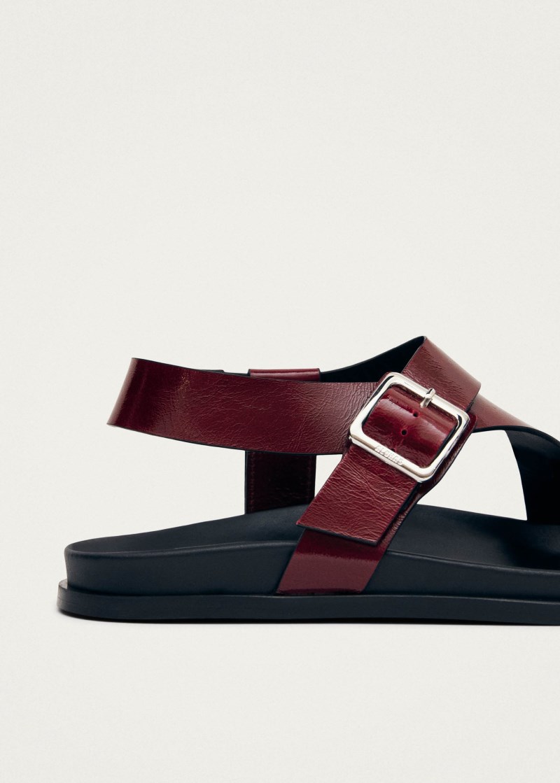 Women's Siren Onix Burgundy Leather Sandals