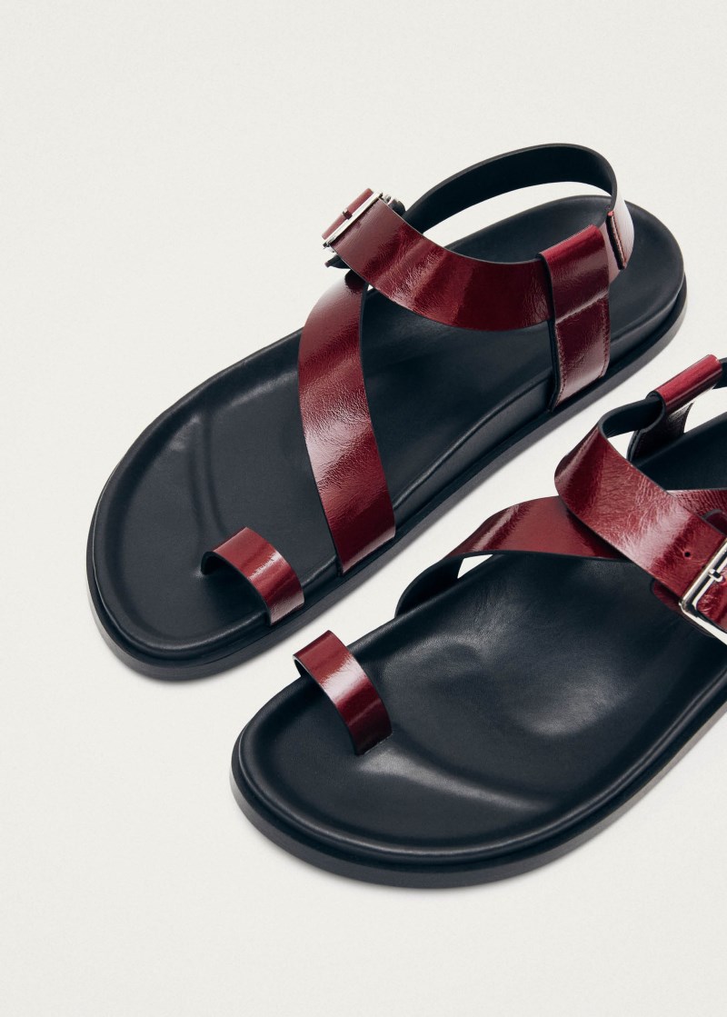 Women's Siren Onix Burgundy Leather Sandals