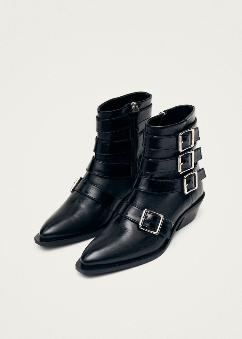 Women's Eras Black Leather Ankle Boots