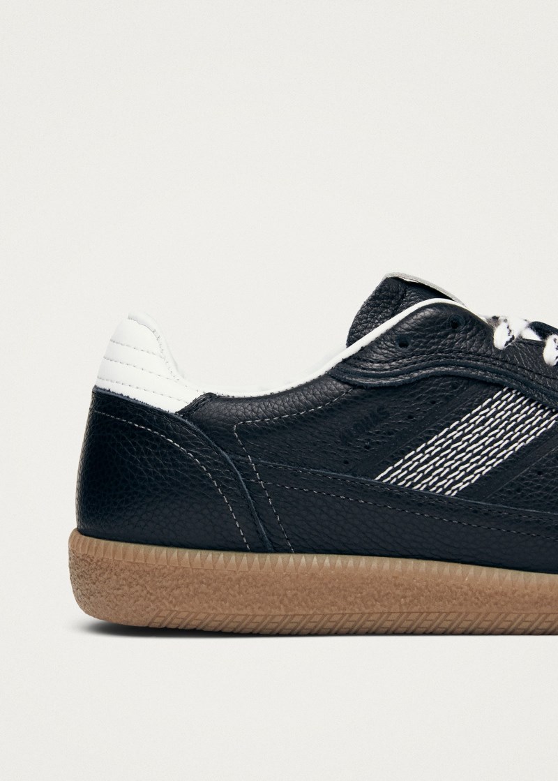 Women's Tb.490 Rife Grain Black & White Leather Sneakers