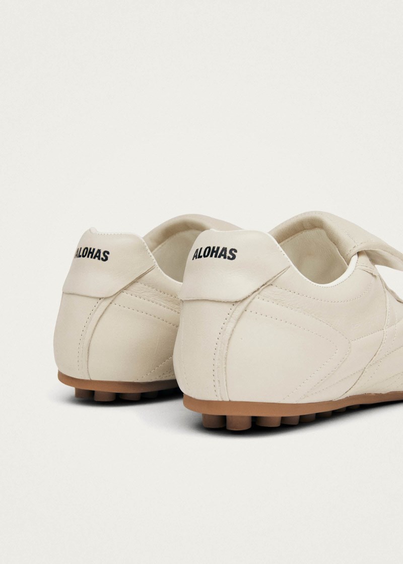 Women's Tb.99 Cream Leather Sneakers