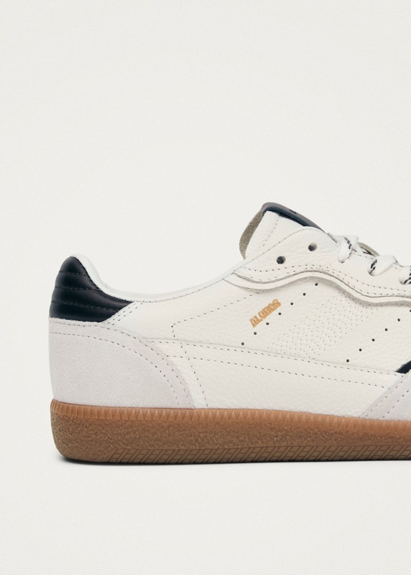 Men's Tb.490 Rife Grain White Black Leather Sneakers