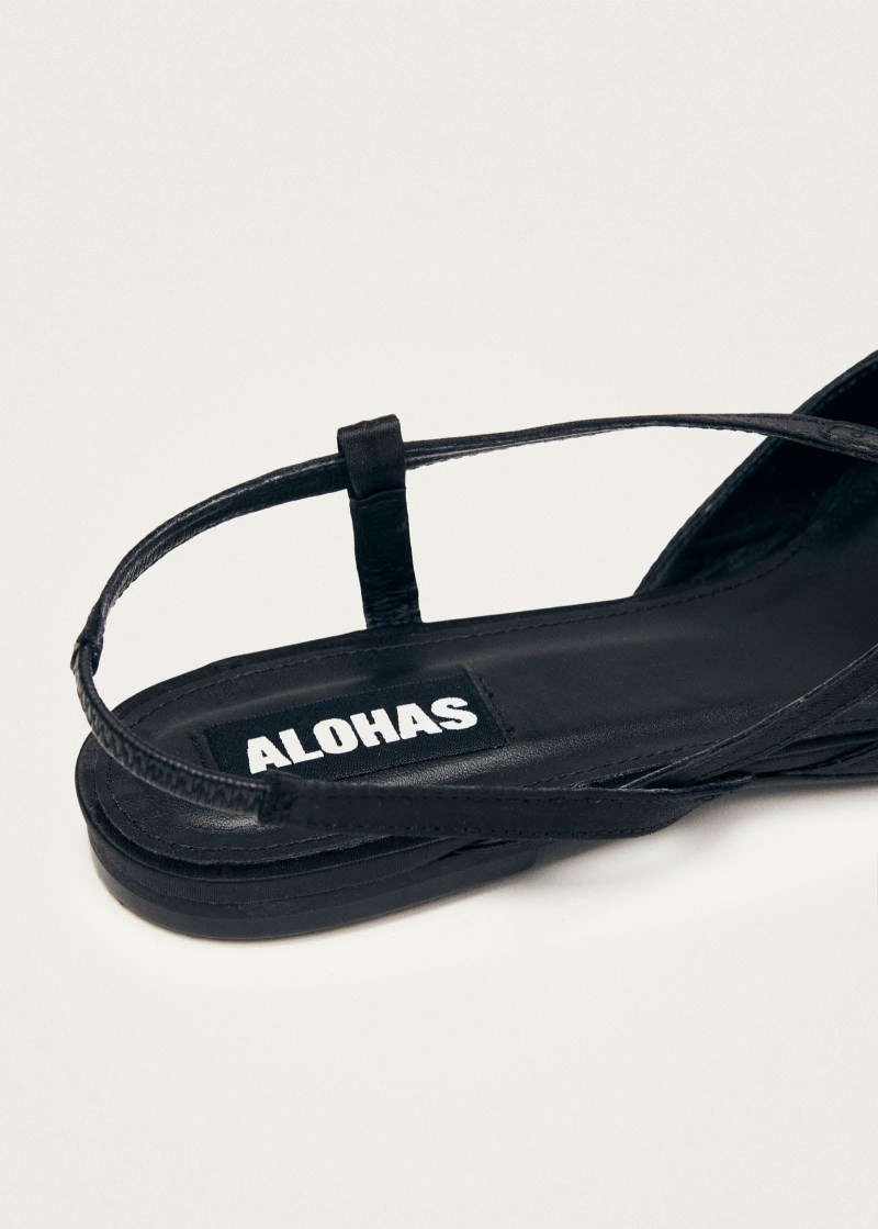 Women's Lydia Silky Black Ballet Flats