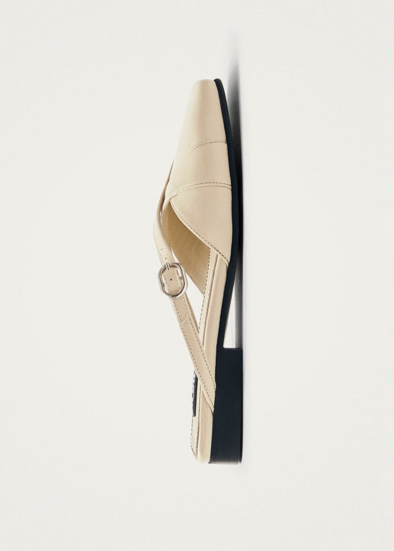 Women's Adria Onix Cream Leather Mules