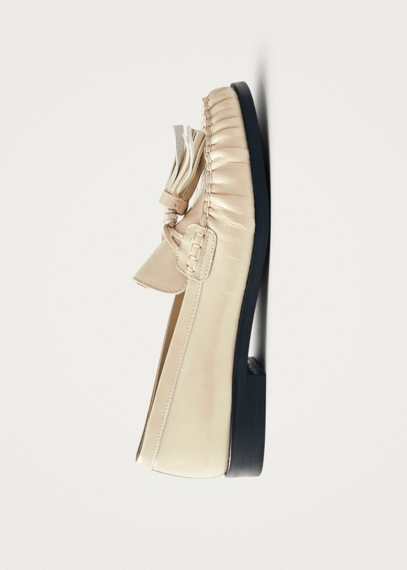 Women's Marietta Onix Cream Leather Loafers