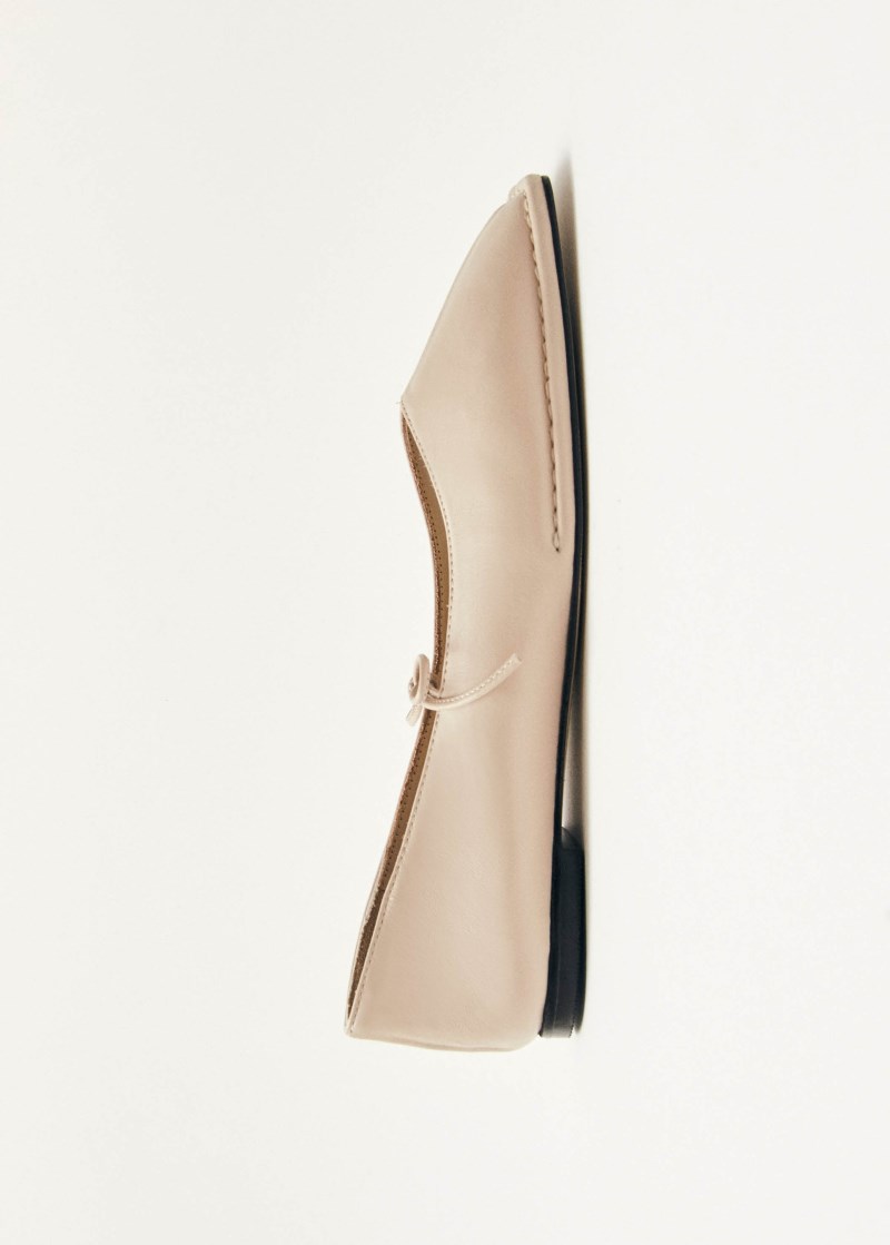 Women's Sway Cream Leather Ballet Flats