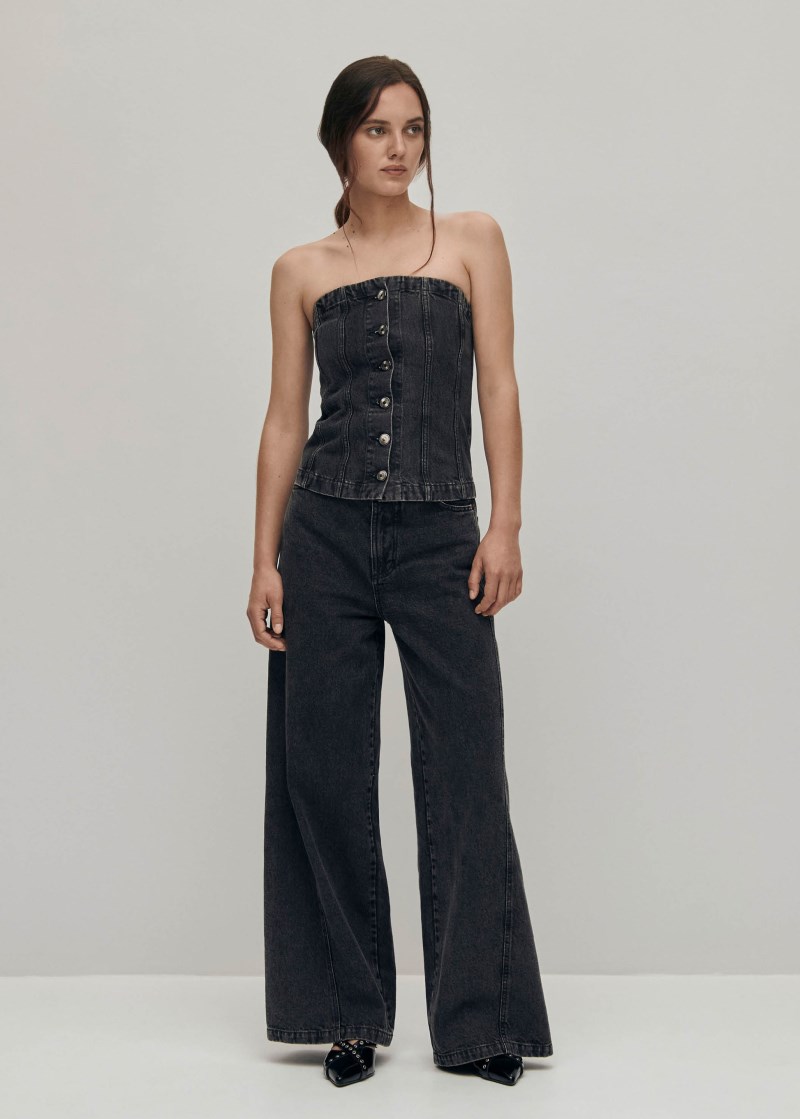 Women's Magda Black Denim Pants