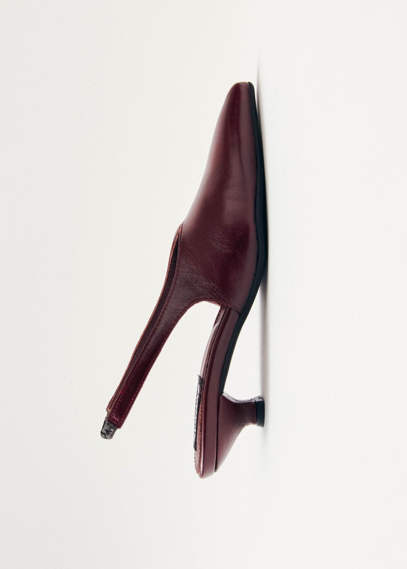 Women's Eros Burgundy Leather Pumps