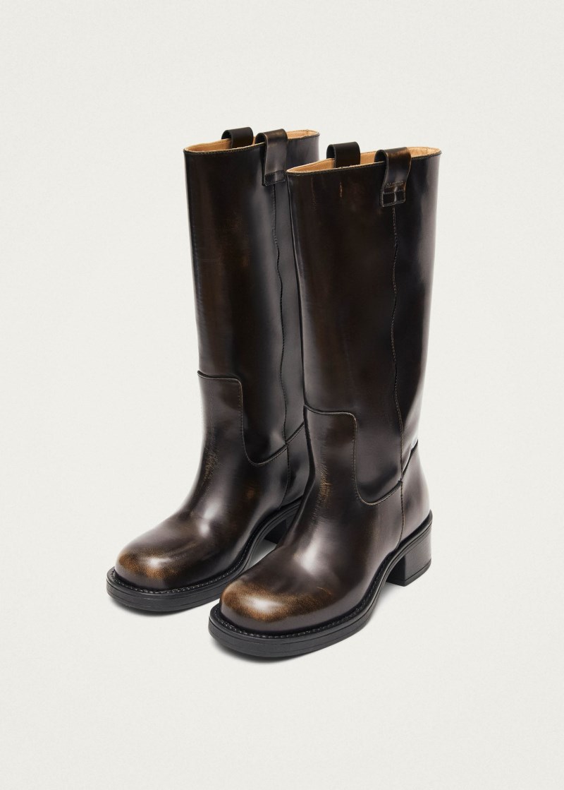Women's Sajan Brown Leather Boots