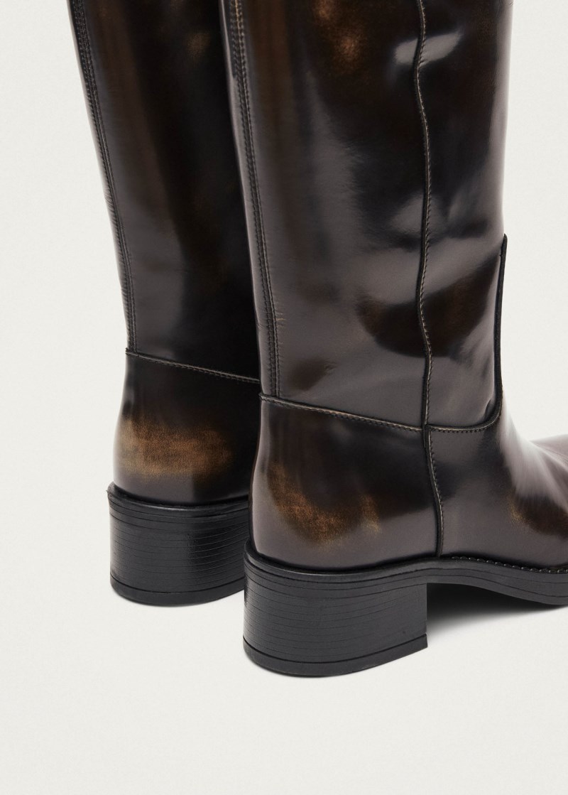 Women's Sajan Brown Leather Boots