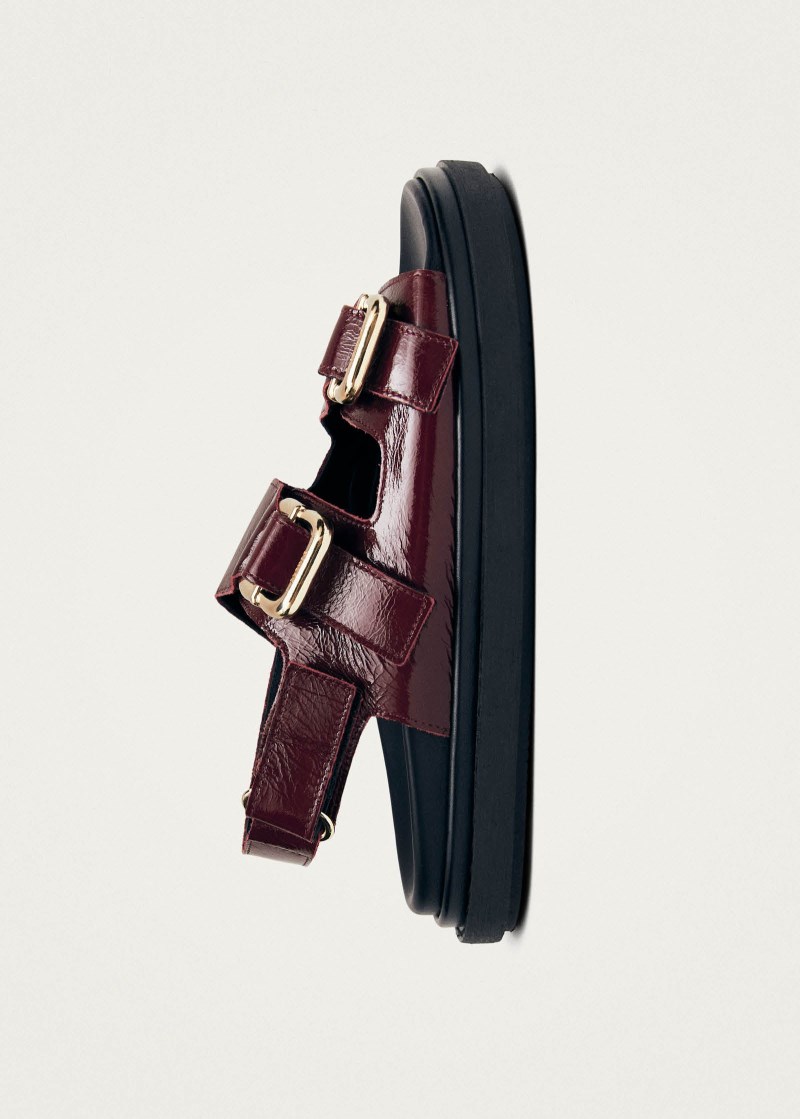 Women's Harper Onix Burgundy Leather Sandals