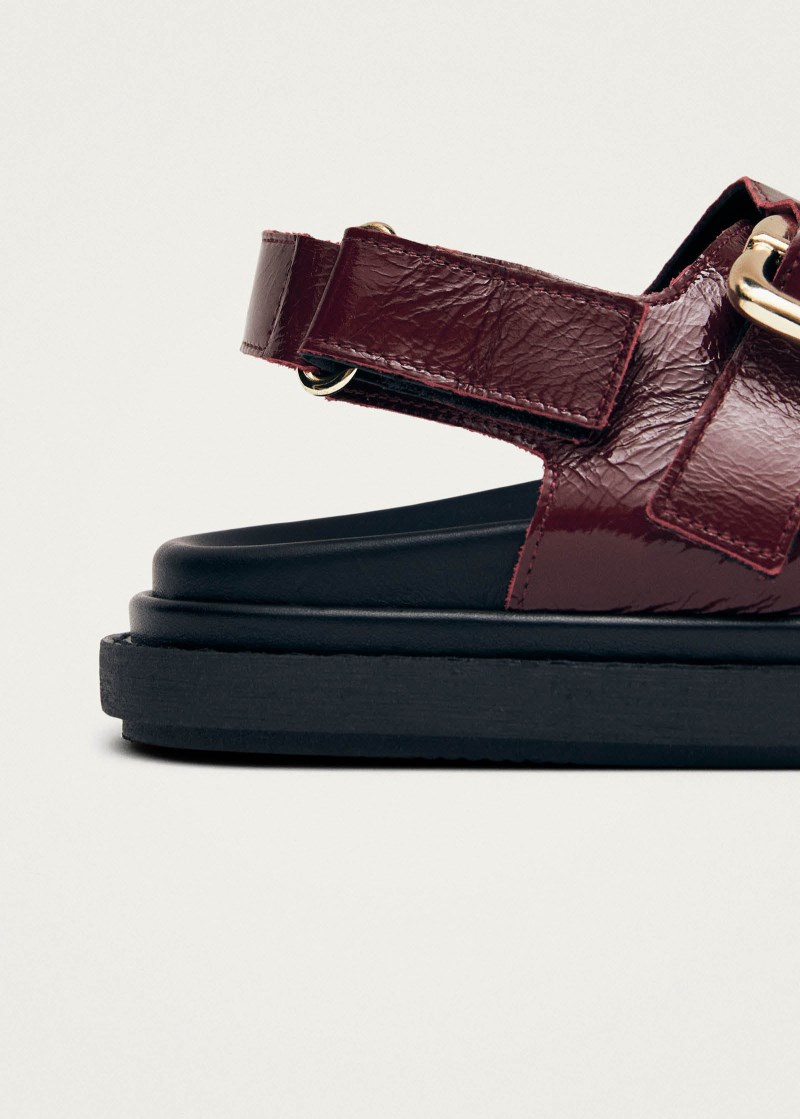 Women's Harper Onix Burgundy Leather Sandals