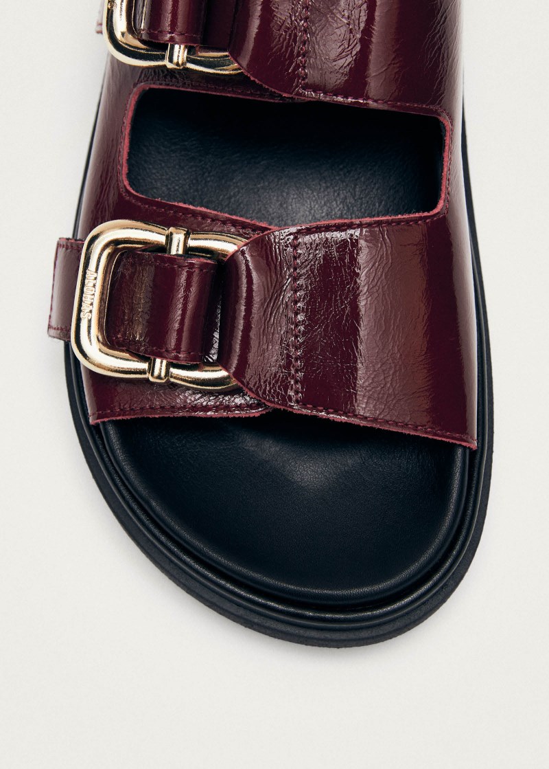 Women's Harper Onix Burgundy Leather Sandals