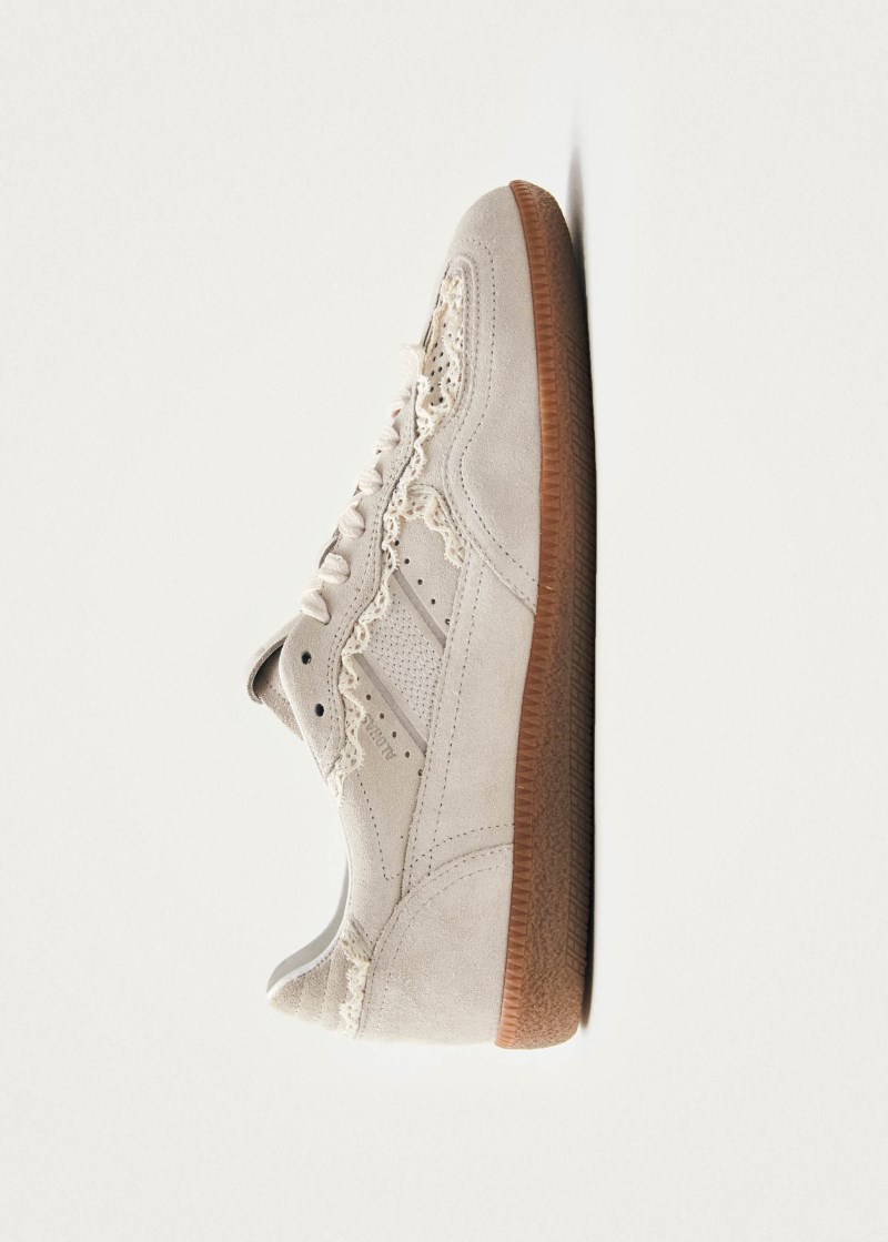 Women's Tb.490 Crochet Cream Leather Sneakers