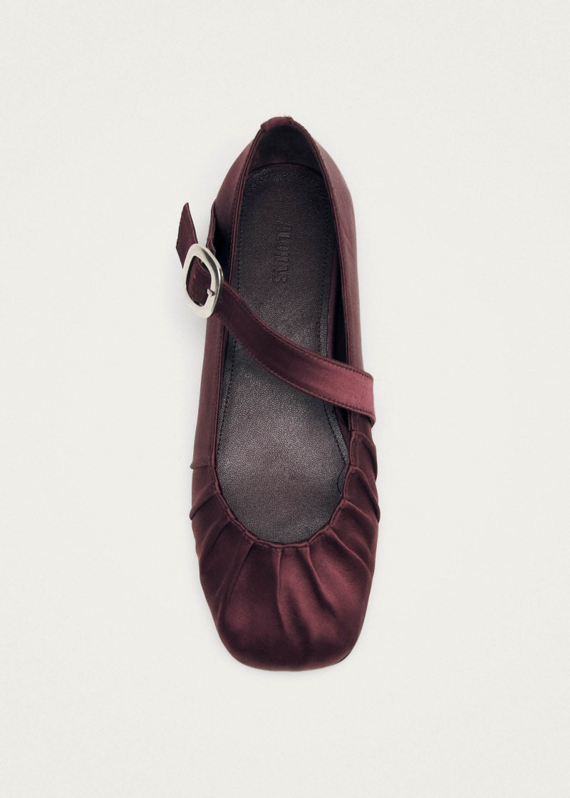 Women's Lotte Silky Burgundy Ballet Flats