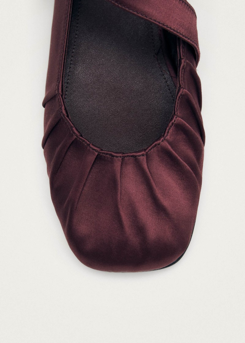 Women's Lotte Silky Burgundy Ballet Flats